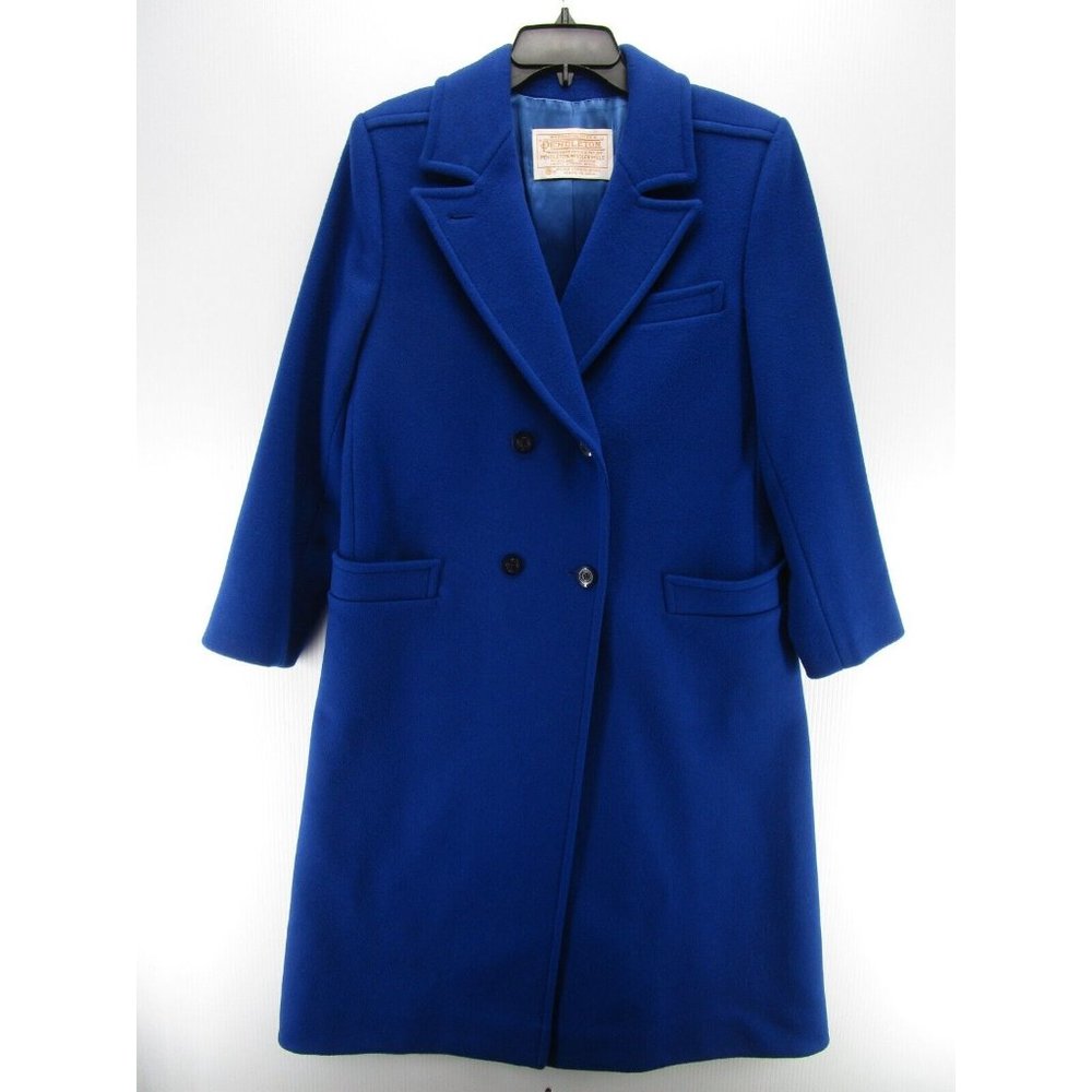 VINTAEG Pendleton Jacket 10 Virgin Wool Pea Coat Overcoat Trench 90s